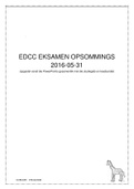 EDCC EXAM NOTES