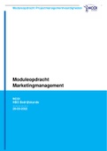 HBO Moduleopdracht Marketingmanagement cijfer 7