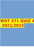 WST 371 QUIZ 4 2021/2022