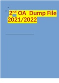 2 nd OA Dump File 2021/2022