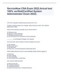 ServiceNow CSA Exam 2022;Actual test 100% verified(Certified System Administrator Exam 2022)