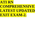 ATI RN COMPREHENSIVE LATEST UPDATED EXIT EXAM-2.