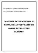 CUSTOMER SATISFACTION IN ERETAILING: A STUDY BASED ON  ONLINE RETAIL STORE  FLIPKART