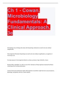 Ch 1 - Cowan, Microbiology Fundamentals: A Clinical Approach, 3e