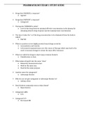 NUR 2074 - PHARMACOLOGY EXAM 1 STUDY GUIDE