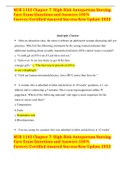 NUR 1142 Chapter 7: High-Risk Antepartum Nursing Care Exam Questions and Answers 100% Correct/Certified Assured Success New Update 2022