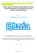 Midterm Exam - NR509 / NR 509 (Latest 2022 / 2023) : Advanced Physical Assessment - Chamberlain