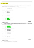 PSY 7712 Unit 2 Questions and 100% correct Answers- Capella University