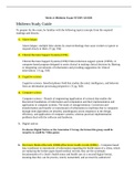 NR 599 Week 4 Midterm Exam Study Guide 2022