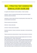 NLN - ? PRACTICE TEST SCIENCE PAX  EXAM ALL STUDY GUIDE 2022 