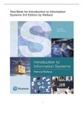 Test Bank for Introduction to Information Systems 3rd Edition 