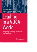 Leading in a VUCA World Integrating  Leadership, Discernment
