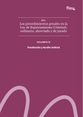 Los procedimientos penales en la Ley de Enjuiciamiento Criminal; ordinario, abreviado y de jurado.