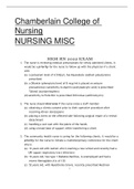 Chamberlain College of Nursing ATI NURSING BEST RATED A+ ANSWERS