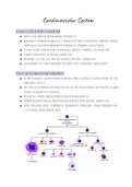 Physiology Cardiovascular System Summary Notes