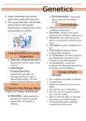 Class notes General Biology - Genetics, Gregor Johann Mendel, Pedigree Analysis and Modes of Inheritance