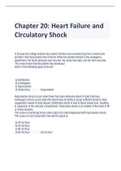 Chapter 20: Heart Failure and Circulatory Shock with the correct answers
