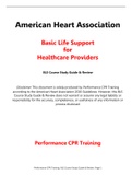 American Heart Association | Basic Life Support for Healthcare Providers (BLS Course Study Guide & Review)