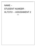 HLT3701 ASSIGNMENT 2