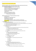 NUR 4120 Final Exam Study Guide Updated