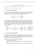 Samenvatting Advanced organic chemistry