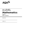 AQA AS MATHEMATICS 7356/1 Paper 1 Mark scheme June 2021