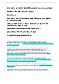 PN HESI V4 EXIT EXAM Latest Solutions 2022