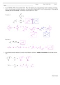 Answer Key for Quiz 8 of Organic Chemistry