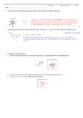 Answer Key for Third Quiz in Organic Chemistry 