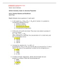 CHEMISTRY SCH4UUnit 4 Test GRADED A