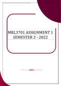 MRL3701 ASSIGNMENT 1 SEMESTER 2 - 2022