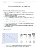 Pricing decisions with simple and complex costs