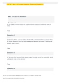 WST 371 Quiz 4. 25 correct Answered Questions [Graded A+]