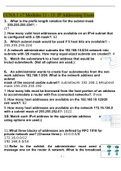 CCNA 1 v7 Modules 11 - 13: IP Addressing Exam 2022 with complete solution