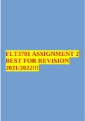 FLT3701 ASSIGNMENT 2 BEST FOR REVISION 2021/2022!!!