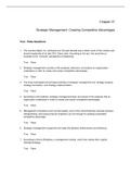 Strategic Management, Dess - Exam Preparation Test Bank (Downloadable Doc)