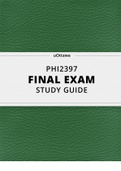 PHI2397 FINAL EXAM 3 STUDY GUIDE