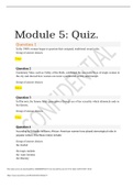 WST 371 Module 5 Quiz. LATEST 2022/2023