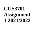 CUS3701 CURRICULUM STUDIES Assignment 1 2021/2022.