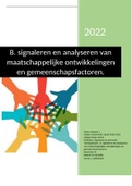 LUB  Signaleren en analyseren van maatschappelijke en gemeenschapsfactoren. Cijfer 8