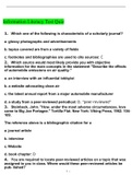 PHI 105 Topic 7 Quiz; Information Literacy Post-Test: Spring 2020