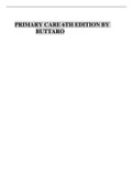 Test Bank Primary Care Interprofessional Collaborative Practice 6th Edition by Terry Mahan Buttaro Chapter 1-228|Complete Guide A+