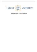 Samenvatting  2021 Contractenrecht (8,0 gehaald) - Incl. uitgebreide arresten + werkcolleges