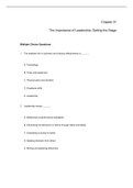 The Art Of Leadership, Manning - Exam Preparation Test Bank (Downloadable Doc)