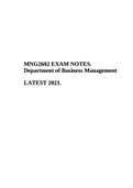 MNG2602-Contemporary Management Issues EXAM NOTES LATEST 2021.