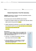 Gizmo Student Exploration: Free-Fall Laboratory, (A Grade), Questions and Answers, All Correct Study Guide, Download to Score A