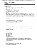 NUR 2063/NR2063: PATHOPHYSIOLOGY TEST BANK 2021(100% CORRECT ANSWERS)-RASMUSSEN COLLEGE