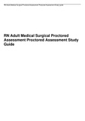 RN Adult Medical Surgical Proctored  Assessment Proctored Assessment Study  Guide