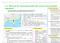 OCR A Level Geography Global Migration Summary - 3a (Global migration creates opportunities and challenges which  reflect the unequal power relations between countries - Laos)