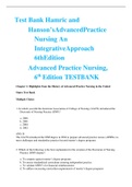 Exam (elaborations)  Hamric and Hanson’sAdvancedPracticeNursing An Integrative approach 6th Edition test bank